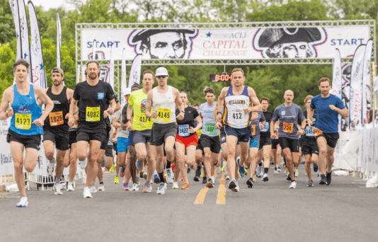 The starting line at the ACLI Capital Challenge.