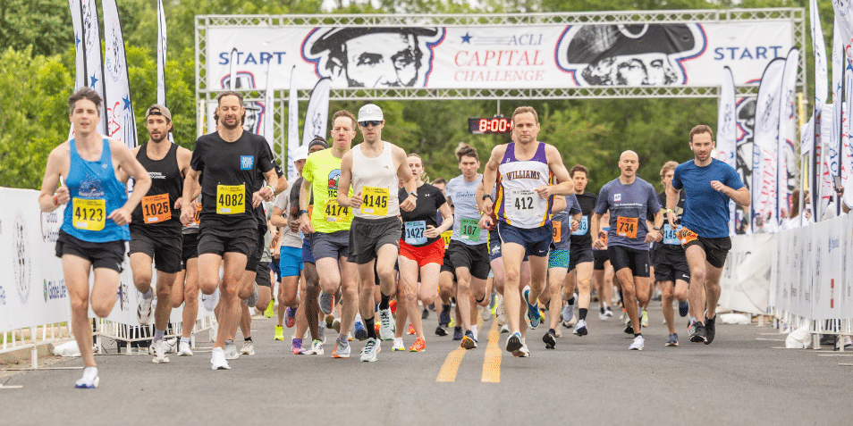 The starting line at the ACLI Capital Challenge.