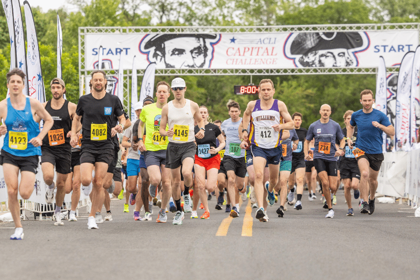 The starting line at the ACLI Capital Challenge.